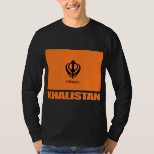 Khalistan Flaggen-Kleid T-Shirt