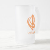 Khalistan Mattglas Bierglas (VorderseiteRechts)