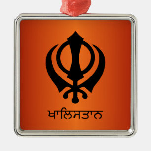 Khalistan Silbernes Ornament