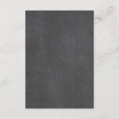 Khalkboard Anemones gestrichen - Empfang-Karte Begleitkarte (Rückseite)