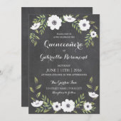 Khalkboard gestrichen Anemones - Einladung von Qui (Vorne/Hinten)