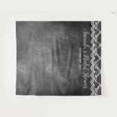Khalkboard Lace Brautparty Foto Stand Wandteppich (Vorderseite (Horizontal))