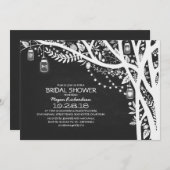 Khalkboard-Mason-Gläser Brautparty Einladung (Vorne/Hinten)