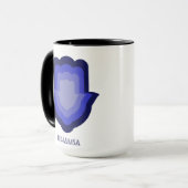 Khamsa Blue Tasse (Vorderseite Links)