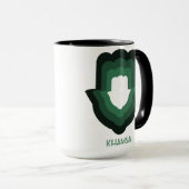 Khamsa Green Tasse (VorderseiteRechts)