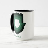 Khamsa Green Tasse (Vorderseite Links)