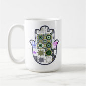 Khamsa Hand Patchwork 1 Kaffeetasse (Links)