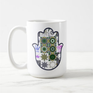 Khamsa Hand Patchwork 1 Kaffeetasse