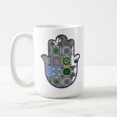 Khamsa Hand Patchwork 2 Kaffeetasse (Links)