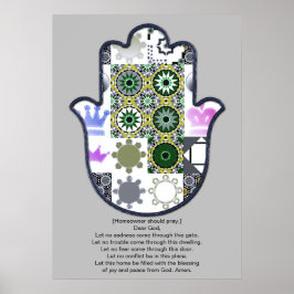 Khamsa Hand Poster Design 1 Besitzer Upscale