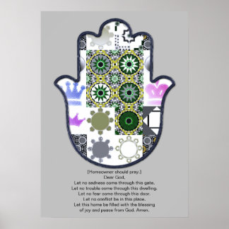 Khamsa Hand Poster Design 1 Besitzer Upscale