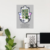 Khamsa Hand Poster Design 1 Besitzer Upscale (Heimbüro)