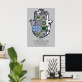 Khamsa Hand Poster Design 2 Mieter (Heimbüro)