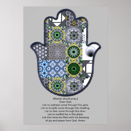 Khamsa Hand Poster Design 2 Mieter Hochwertig