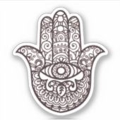 Khamsa Hand Viel Glück Aufkleber (Vorderseite)