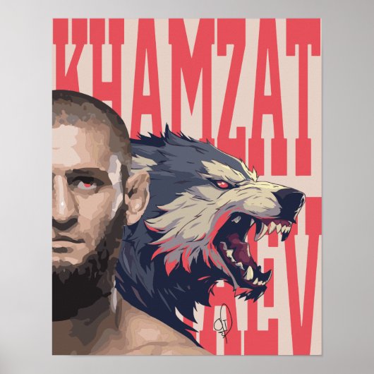 Khamzat Borz Chimaev Poster (Vorne)