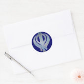 Khanda Runder Aufkleber (Umschlag)