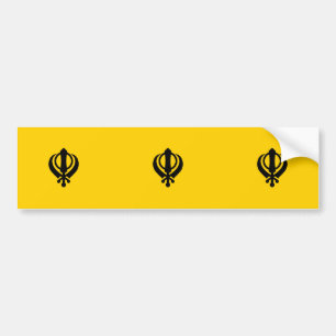 Khanda Sikhism Autoaufkleber
