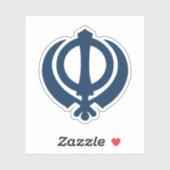 Khanda-Symbol (Sikh) Aufkleber (Blatt)