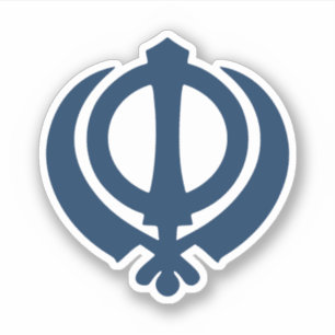 Khanda-Symbol (Sikh) Aufkleber