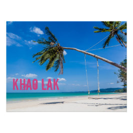 Khao Lak Phang-Nga Thailand Beach Panorama Holiday Poster