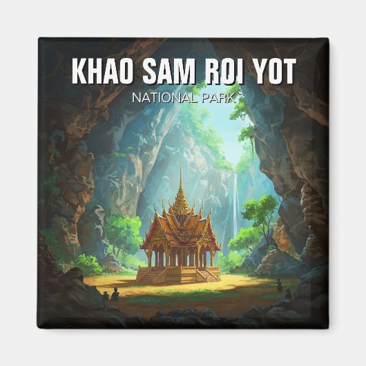 Khao Sam Roi Yot Phraya Nakhon Höhle Thailand Magnet (Vorne)