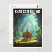 Khao Sam Roi Yot Phraya Nakhon Höhle Thailand Postkarte (Vorne/Hinten)