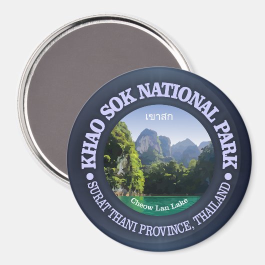 Khao Sok Nationalpark Magnet (Vorderseite/Rückseite)