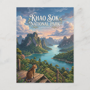 Khao Sok Nationalpark Thailand Postkarte