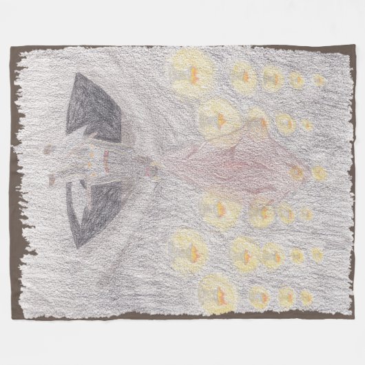 Khaos Crystal Fleecedecke (Vorderseite (Horizontal))