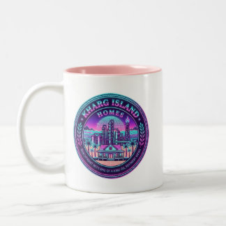 Kharg-Insel-Homes Iran Vaporwave-Tasse Zweifarbige Tasse