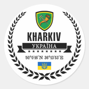Kharkiv Runder Aufkleber