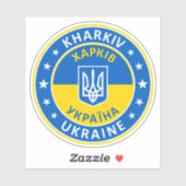 Kharkiv Ukraine Aufkleber (Blatt)
