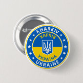 Kharkiv Ukraine Button (Vorne & Hinten)