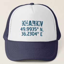 Kharkiv Ukraine Latitude & Longitude beunruhigt Truckerkappe