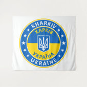 Kharkiv Ukraine Wandteppich (Vorderseite (Horizontal))