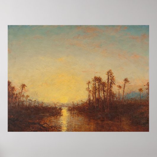 Khartoum, Coucher De Soleil - Félix Ziem Poster (Vorne)