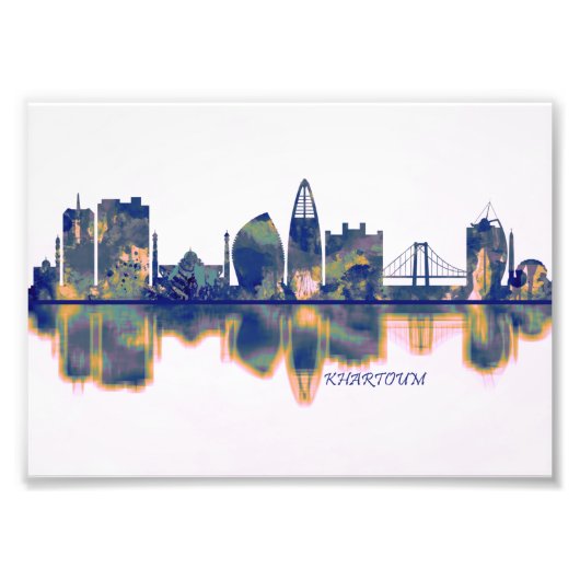 Khartoum Skyline Fotodruck (Vorne)