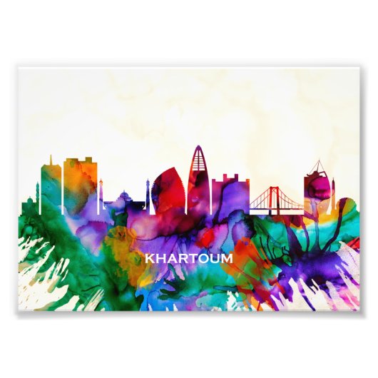 Khartoum Skyline Fotodruck (Vorne)
