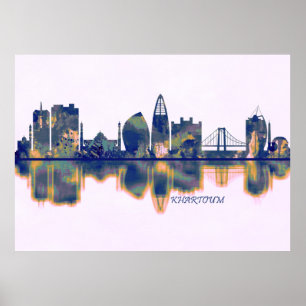 Khartoum Skyline Poster