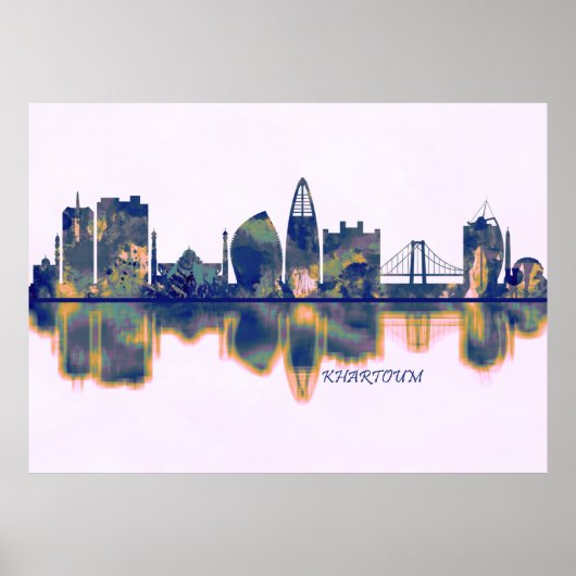 Khartoum Skyline Poster (Vorne)