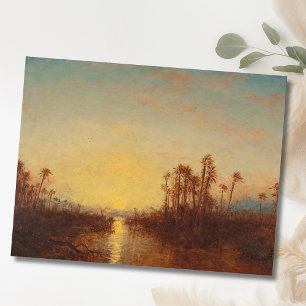 Khartoum, Sonnenuntergang – Félix Ziem Postkarte