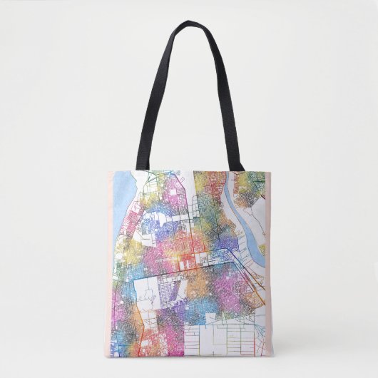 Khartoum Sudan City Map Tasche (Vorderseite)