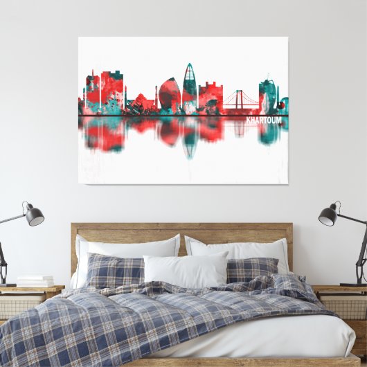 Khartoum Sudan Skyline Leinwanddruck (Insitu (Schlafzimmer))