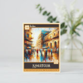 Khartoum, Sudan | Vintage Malerei Postkarte (Stehend Vorderseite)