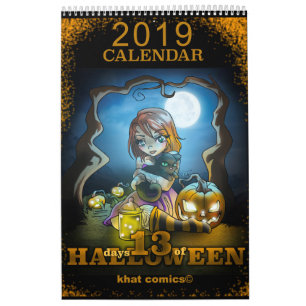 Khat Comicen 13 Tage von Halloween-Kalender Kalender