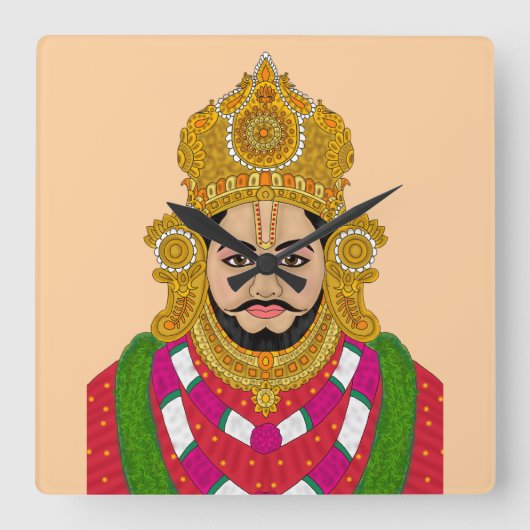 Khatu Shyam Ji Wanduhr (Vorderseite)