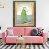 Khawa Khizir Khan reitet auf einem Fisch, vom Klei Leinwanddruck (Insitu (Wohnzimmer))