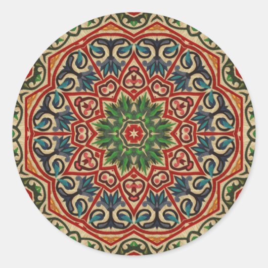 Khayameya Runder Aufkleber (Vorderseite)