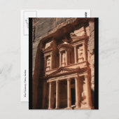 Khazneh Petra Treasury Postkarte (Vorne/Hinten)